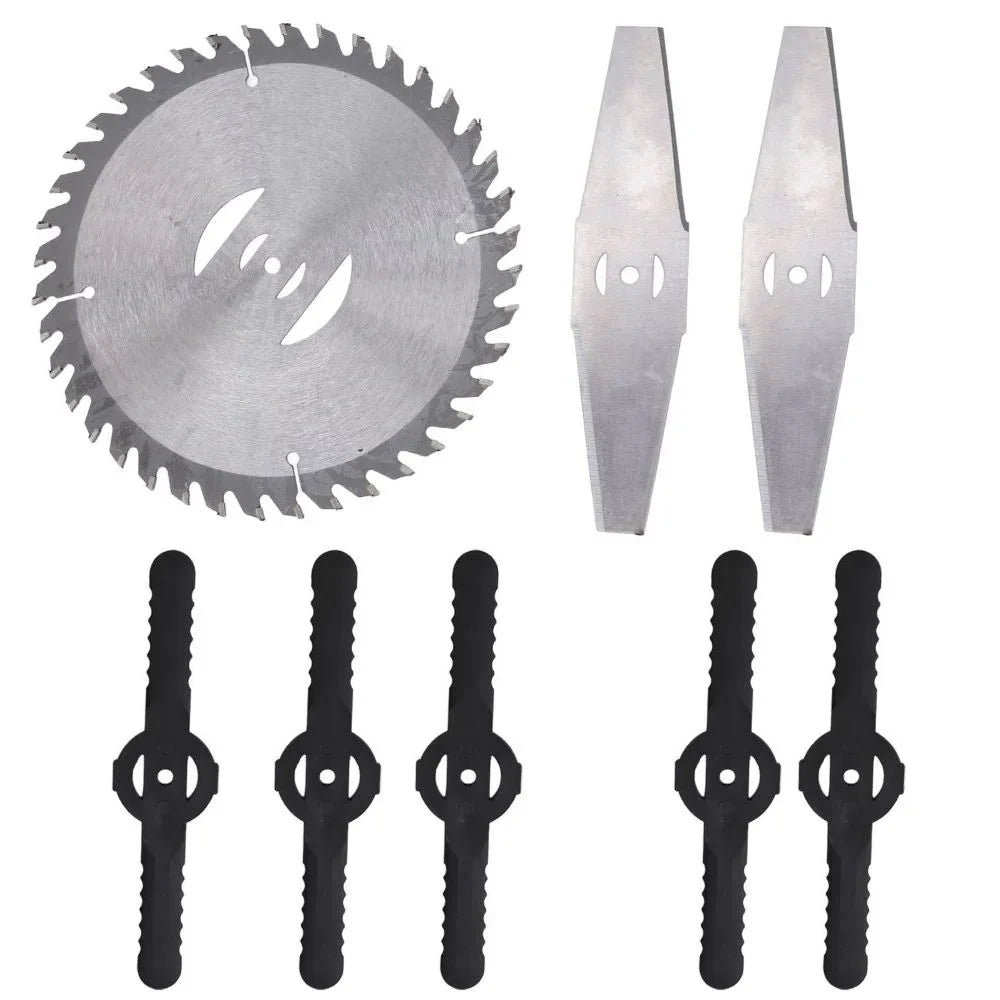 Weed Trimmer Replacement Blades – 8-Piece Alloy Steel Set
