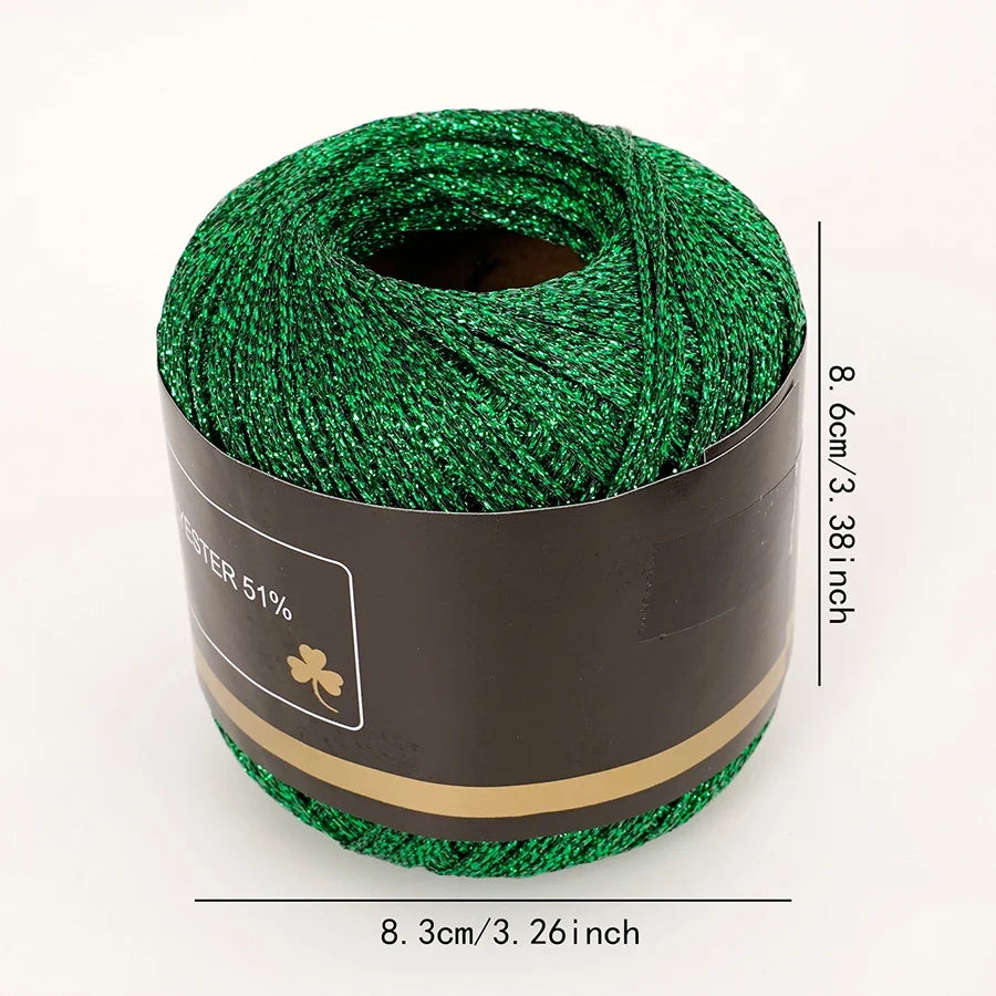 1mm Gold & Silver Metallic Yarn for Crochet, Knitting & Weaving