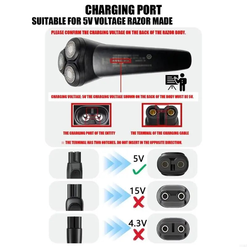 USB Charging Cable for Electric Shavers 5000 9000 S3000 S1000