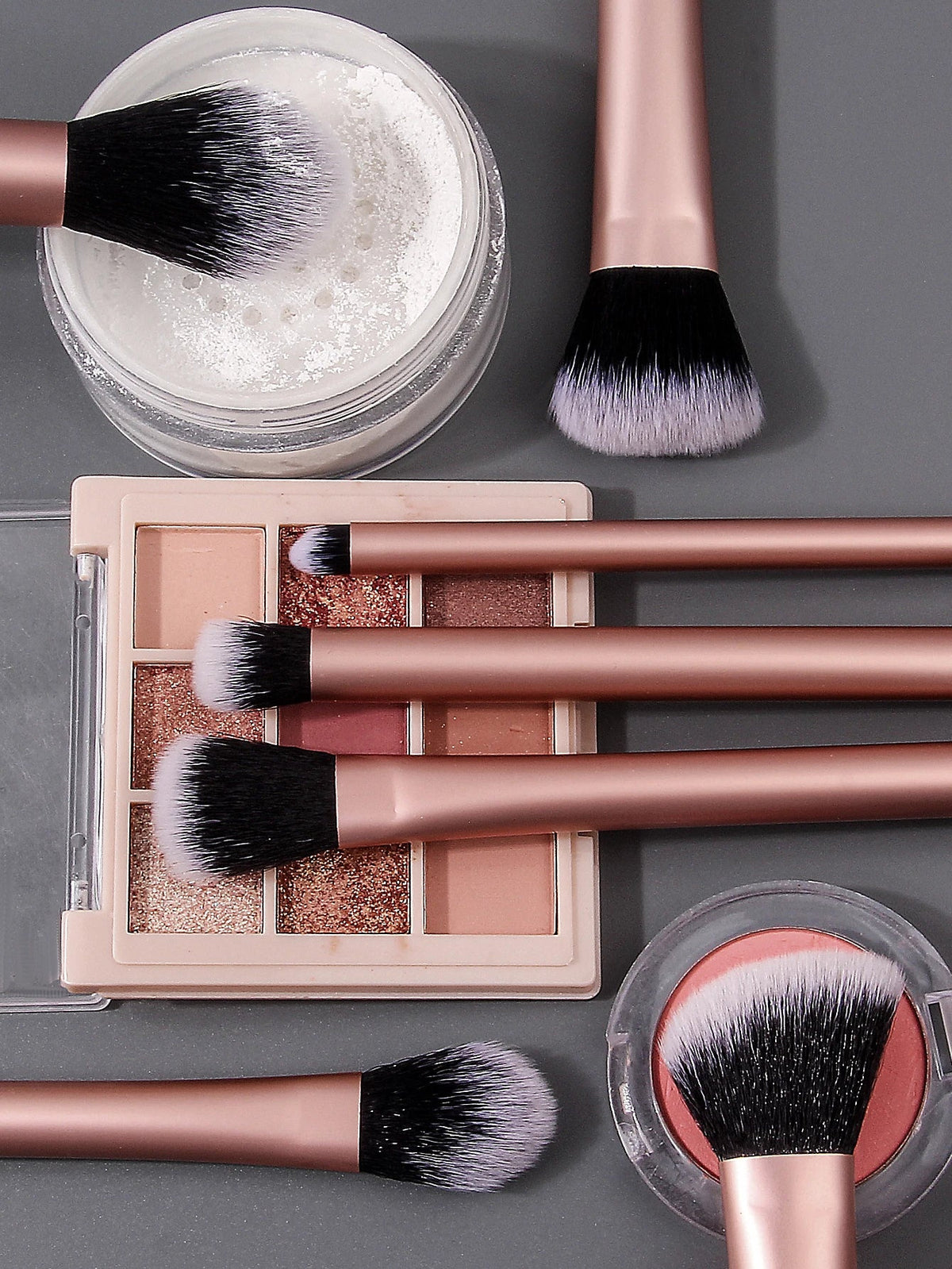 Nixie 7-Piece Makeup Brush Set – Synthetic Bristles Kit