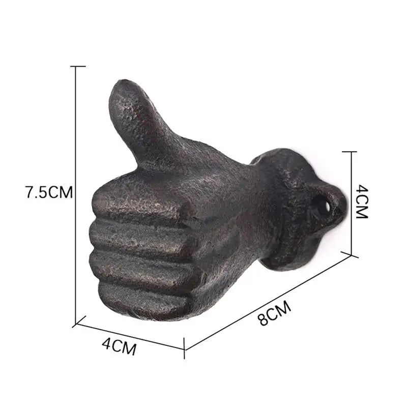 Vintage Iron Hat Hook – Decorative Wall Hanger for Home