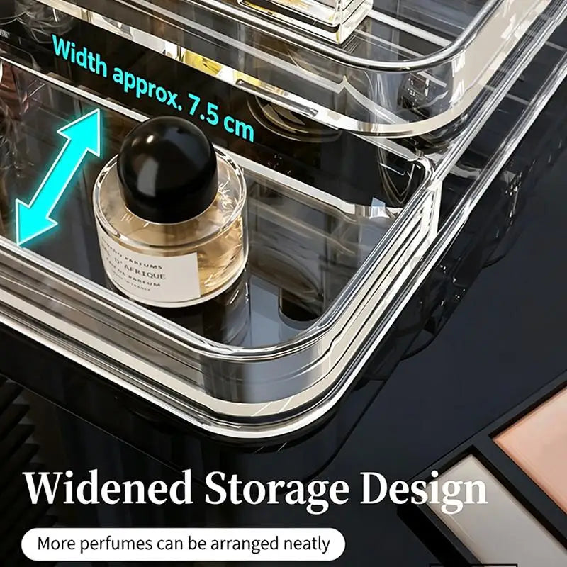 Multi-Layer Clear Makeup Organizer | Dustproof Cosmetic Storage