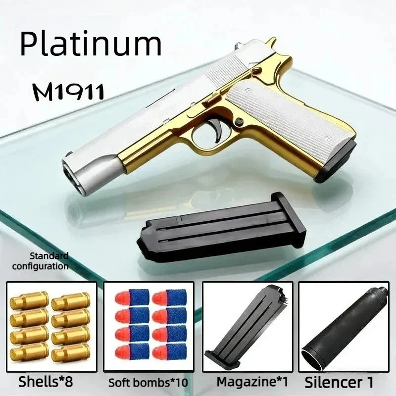Shell Ejecting Soft Bullet Toy Pistol – Kids Outdoor Gift