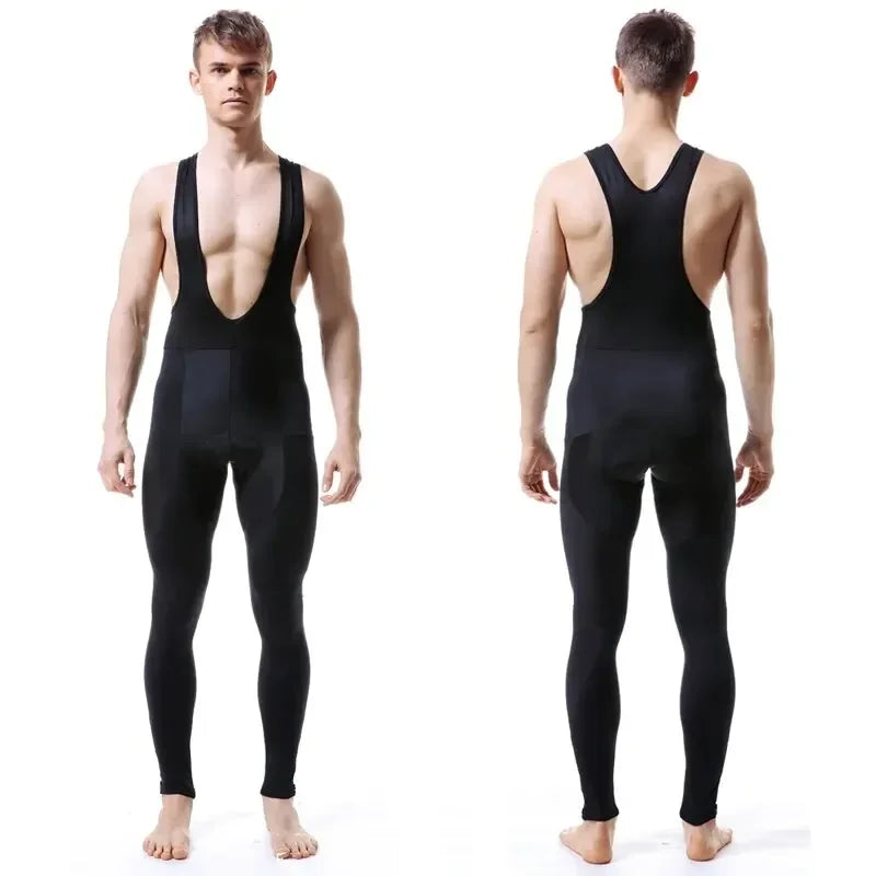 X-TIGER Men's Thermal Winter Cycling Bib Pants – 5D Gel Pad