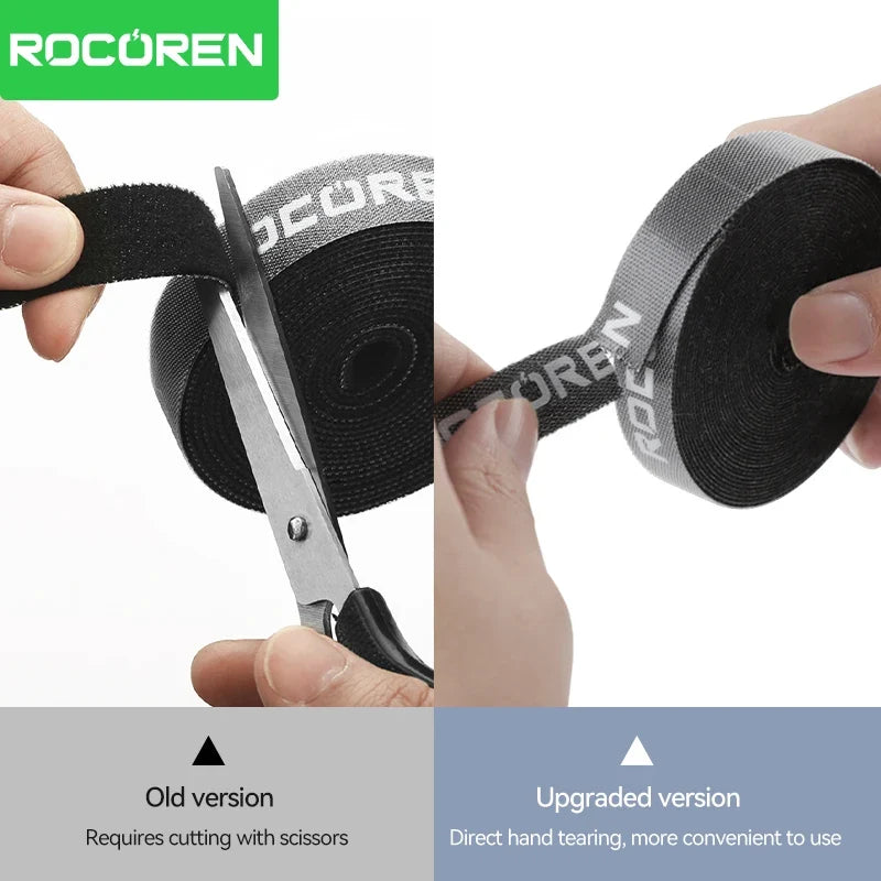 ROCOREN Tearable Cable Organizer Wire Winder & Cord Holder