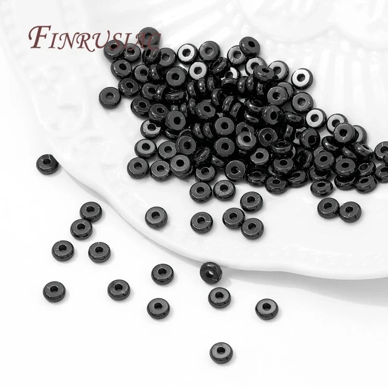 Black Plated Brass Spacer Beads 3mm 5mm – DIY Jewelry Findings