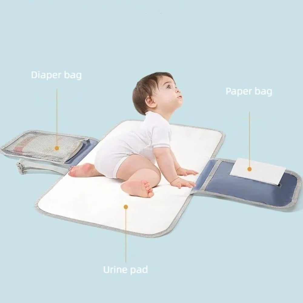 Portable Foldable Waterproof Baby Diaper Changing Mat | Cartoon