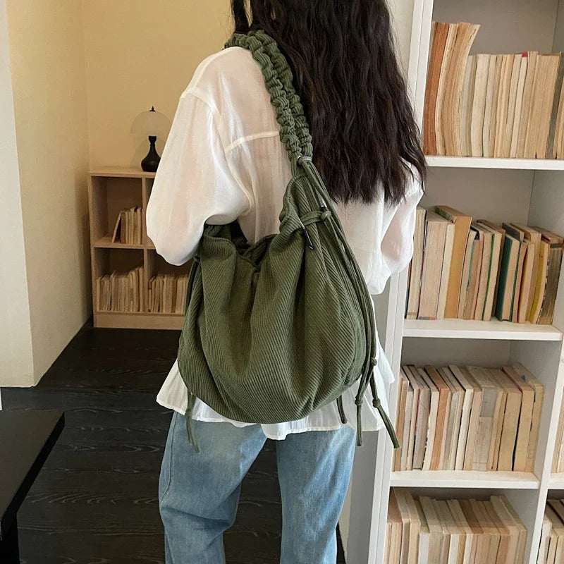Korean Corduroy Crossbody Cloud Bag – Women's Shoulder Bag