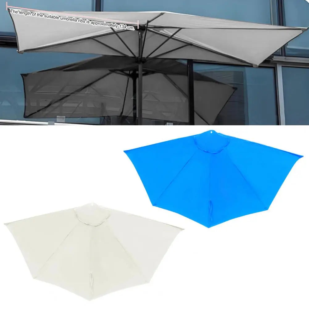 Semi-Circular Umbrella Replacement Canopy UV30+ Outdoor Shade