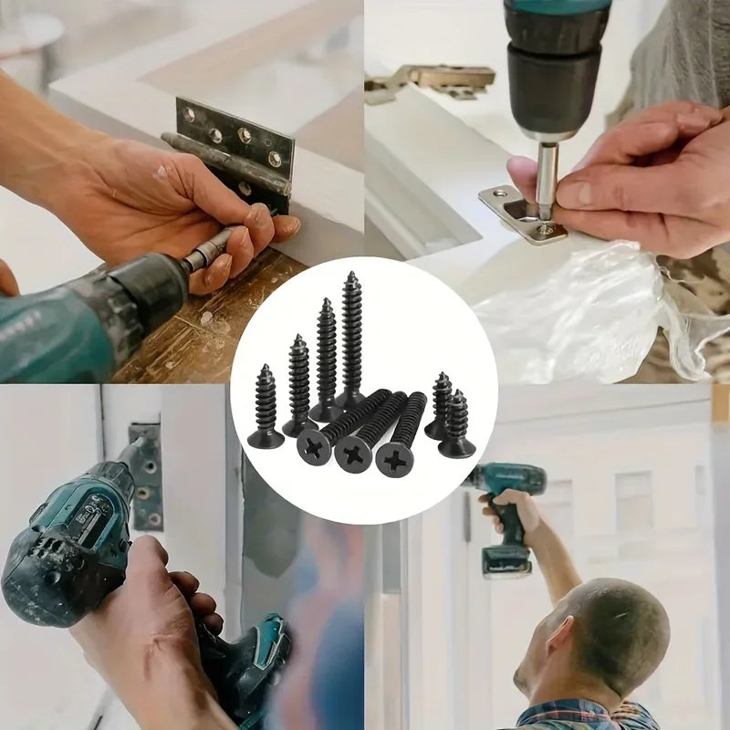 800-Piece M2 Self-Tapping Screw Set with Storage Box