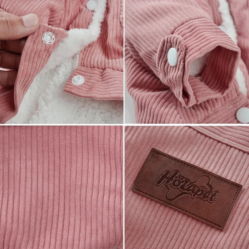 Fleece Warm Dog Jacket Coat for Small & Medium Dogs & Cats