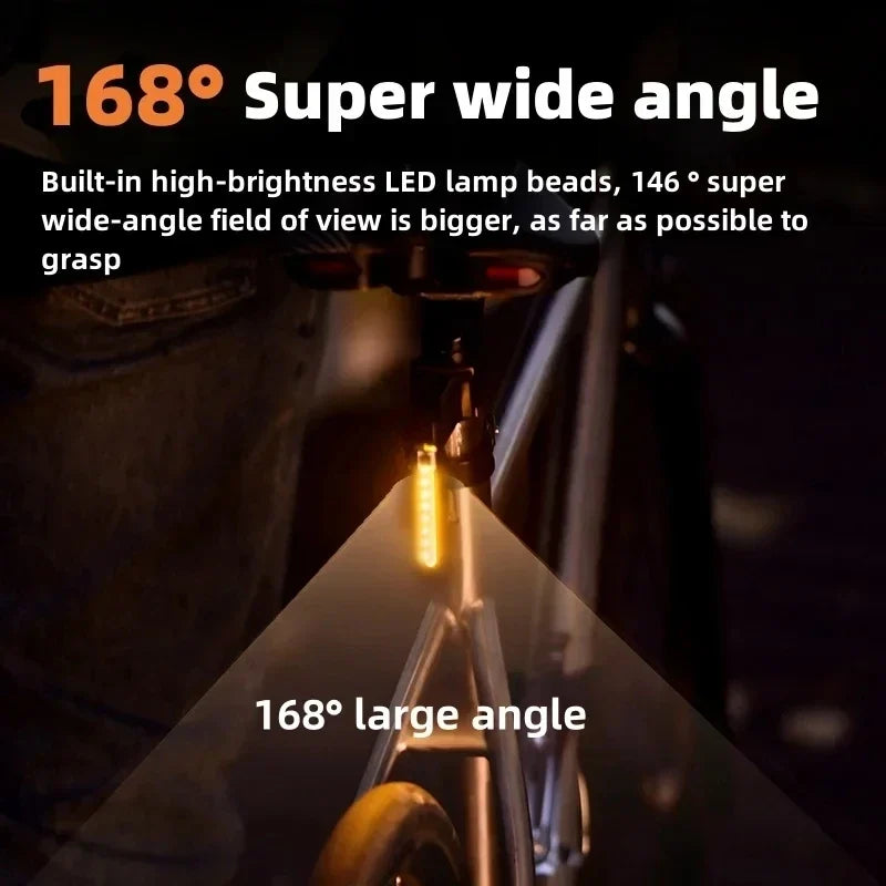 USB Rechargeable LED Bike Tail Light – IPX6, 4 Modes, MTB
