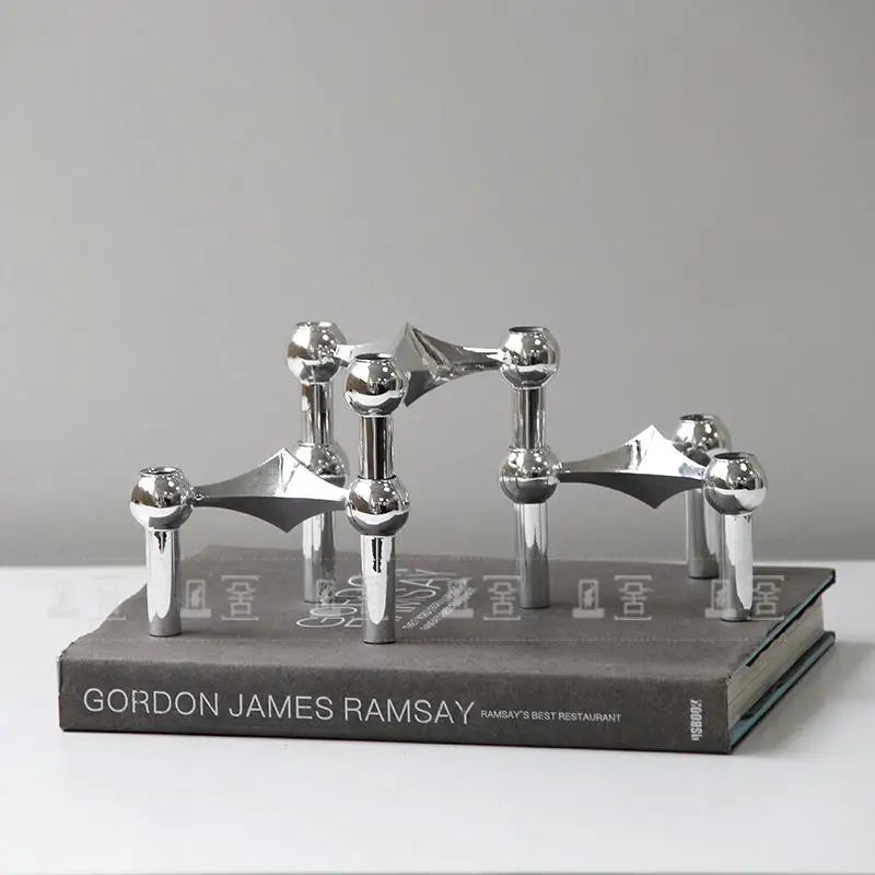 Nordic Geometric Candlestick Holder | Luxury Tabletop Decor