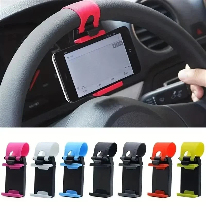Universal Steering Wheel Car Phone Holder – Telescopic Clip