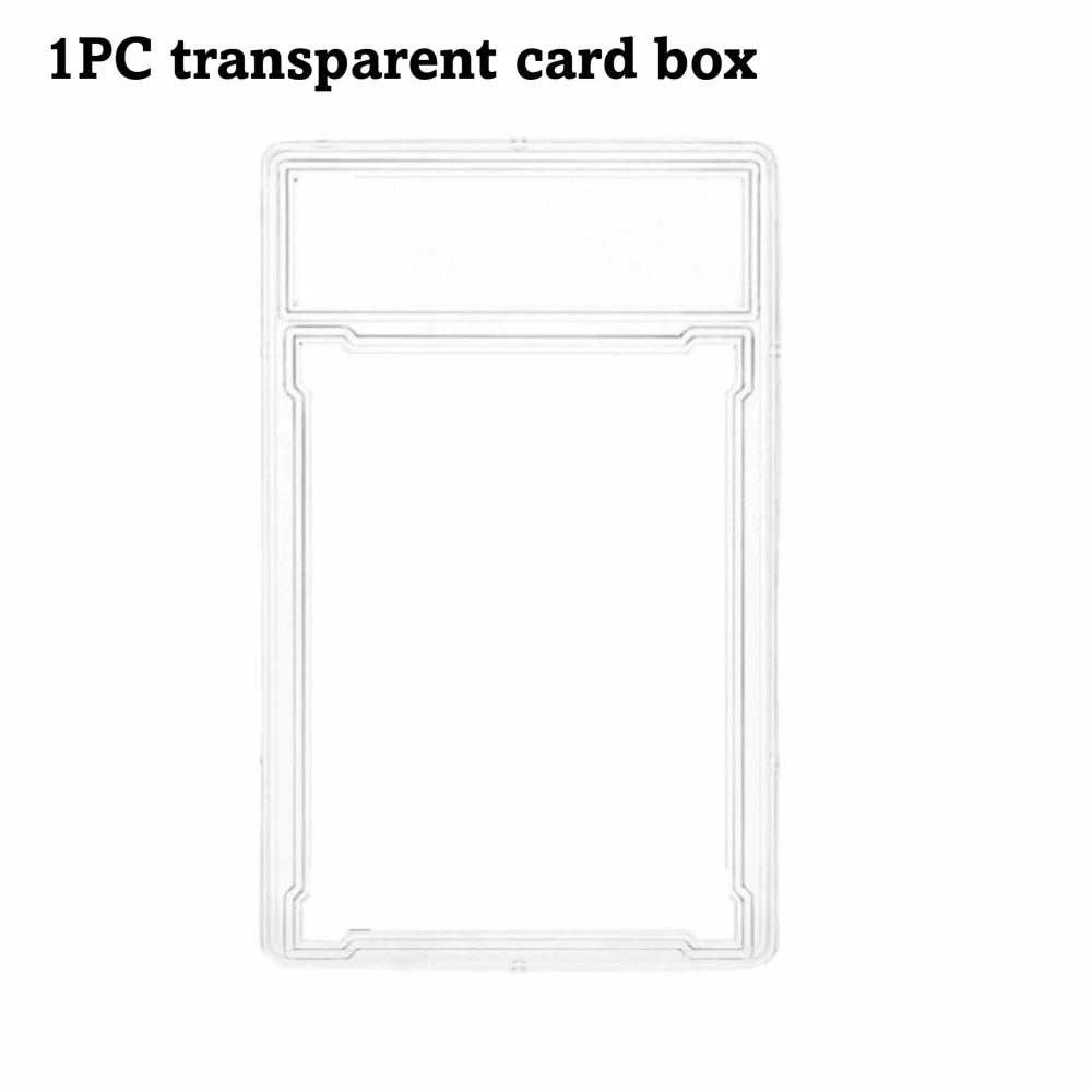 Transparent 35PT Trading Card Case UV Protection Collectible Box