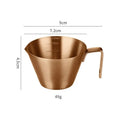 304 Stainless Steel Espresso Measuring Cup with Scale Mark