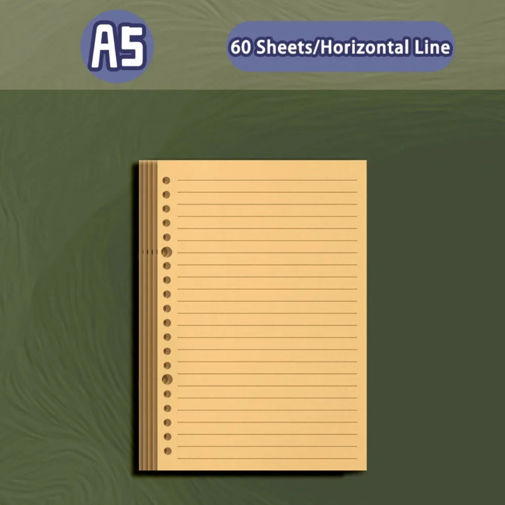 Vintage A5/A6 PU Leather Loose-Leaf Notebook Travel Journal