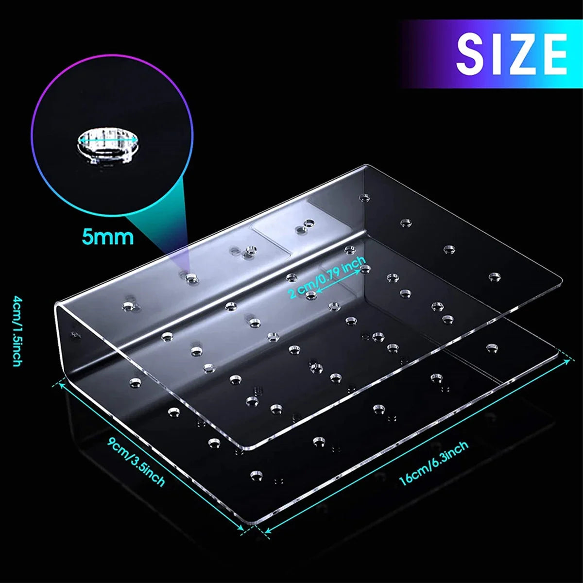 Acrylic Lollipop Stand 20/21-Hole Transparent Candy Display