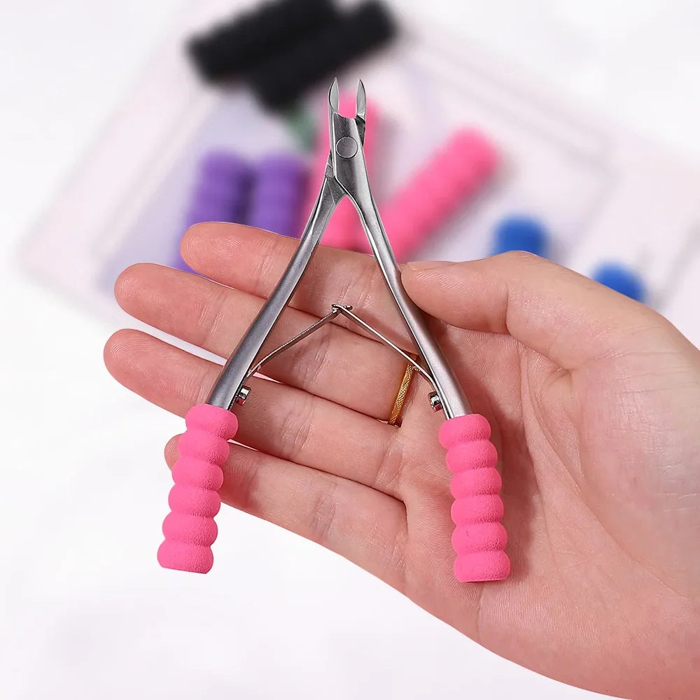 10Pcs Silicone Grip Sleeves for Nail Art Tools – Anti-Slip Set