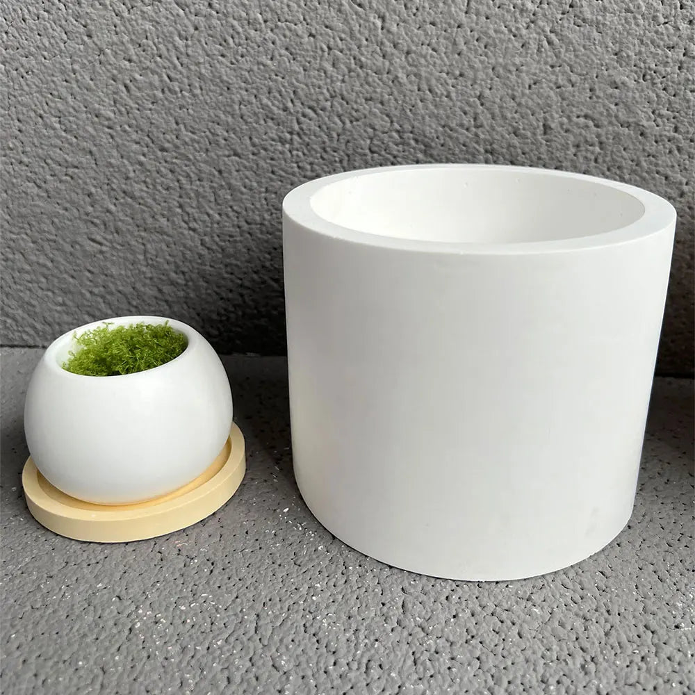 Spherical Silicone Mold for Concrete Pot, Resin & Candle DIY