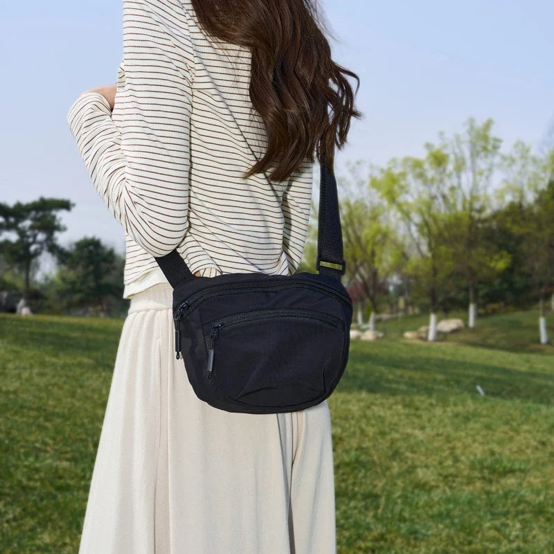 Women's Canvas Crossbody Bag – Multi-Pocket Oxford Shoulder Bag