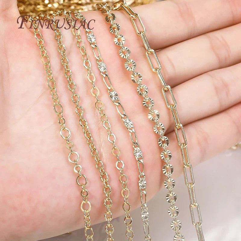14K Gold Plated Bulk Cable Chain Spool – DIY Jewelry Making