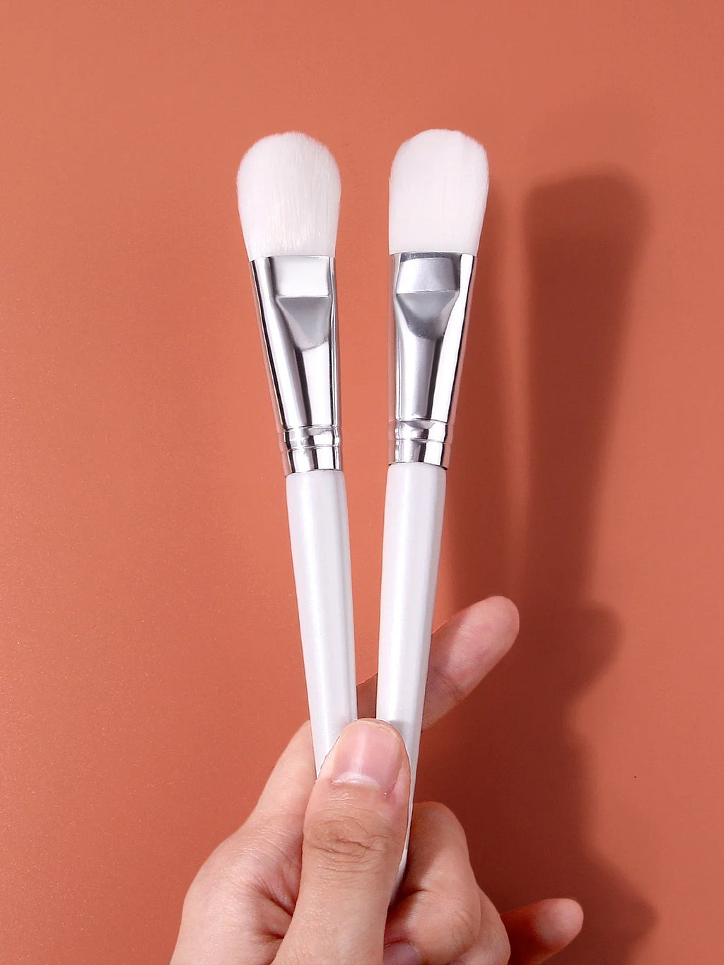 2PCS Soft Bristle Foundation Brushes – Streak-Free Face Brush Set
