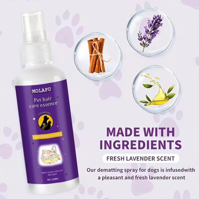 Pet No-Rinse Detangling Spray for Cats & Dogs – 100ml