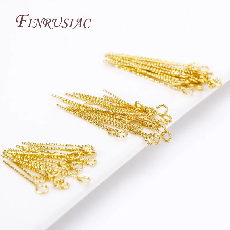 50Pcs 18K Gold Plated Brass Eye Pins – DIY Jewelry Making