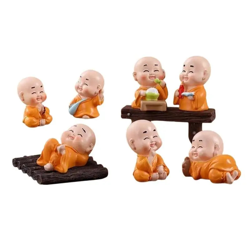 Mini Monk Resin Figurine | Zen Garden & Terrarium Decor