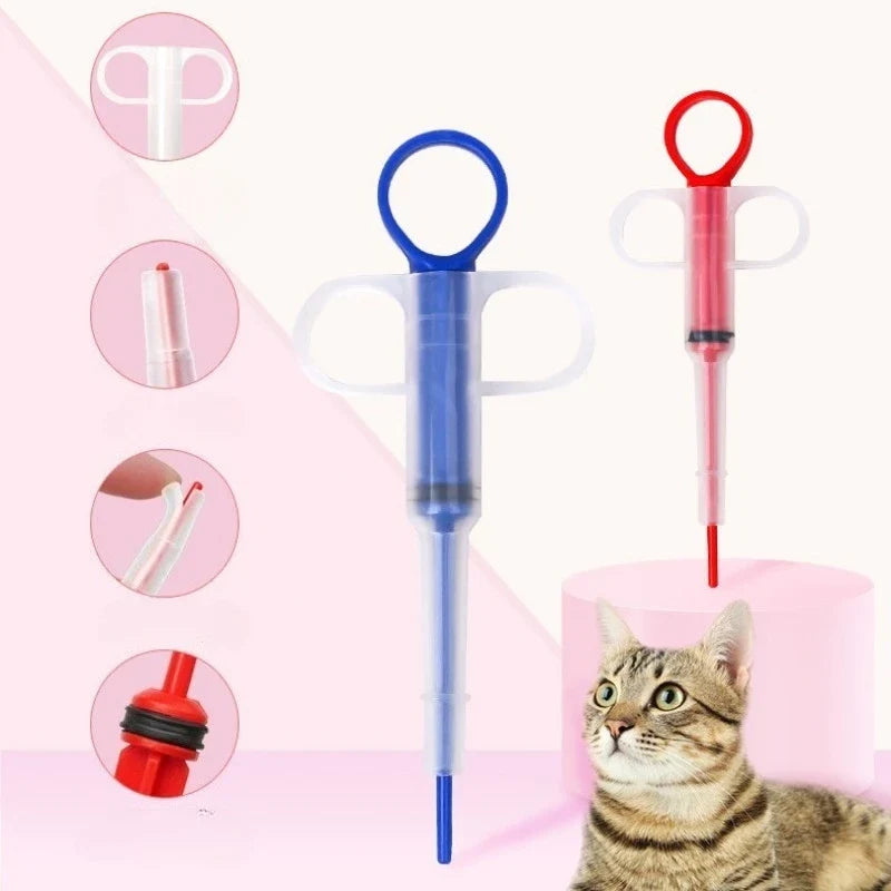 Pet Pill Dispenser Syringe & Liquid Dropper for Cats & Kittens