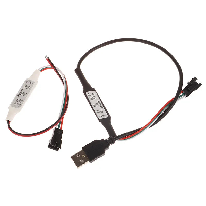 SP621E Bluetooth LED Strip Controller WS2812B USB 3-Key DC5V-24V