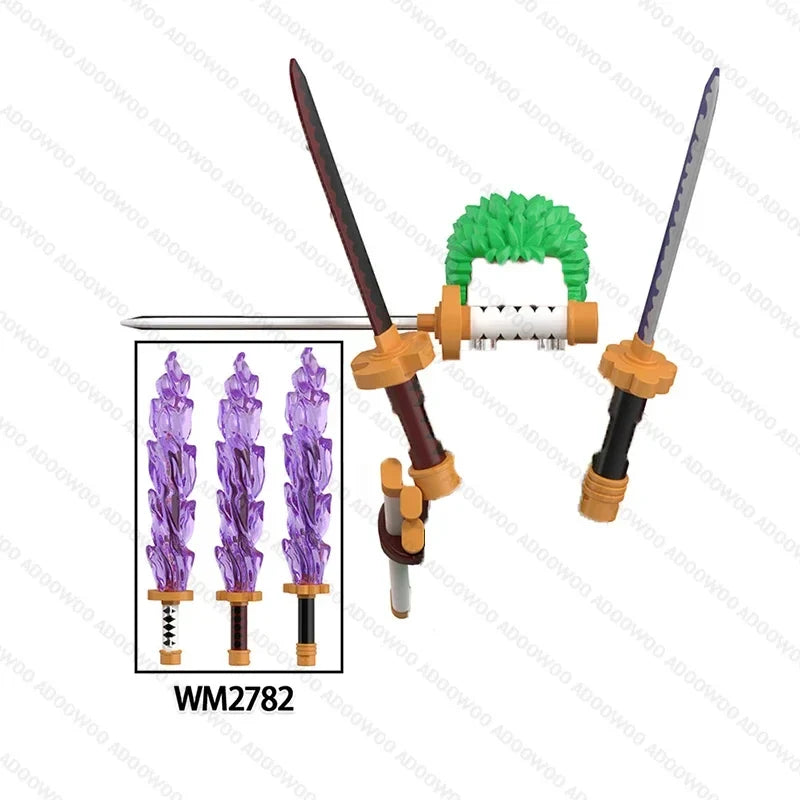 One Piece Anime Building Block Figure – Luffy Zoro Toy