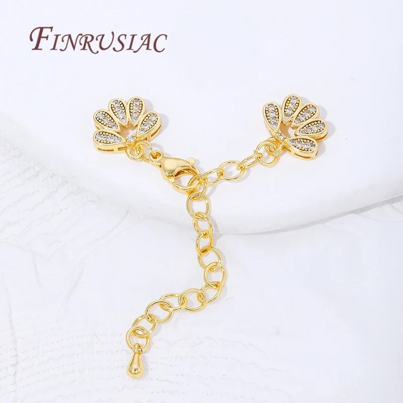 18K Gold Plated Extension Chains with Lobster Clasps | DIY Jewelry
