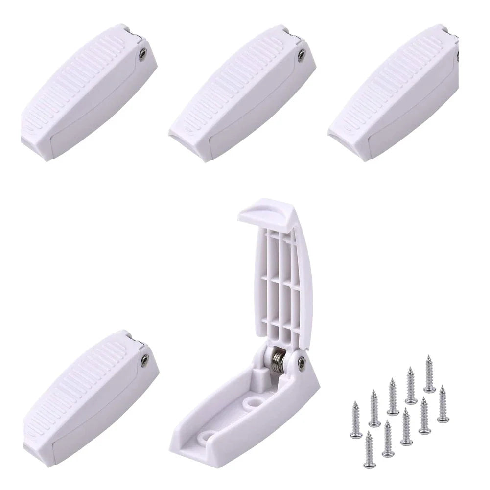 RV Door Holder Latch Set – ABS Travel Trailer Door Catch 5 Pack