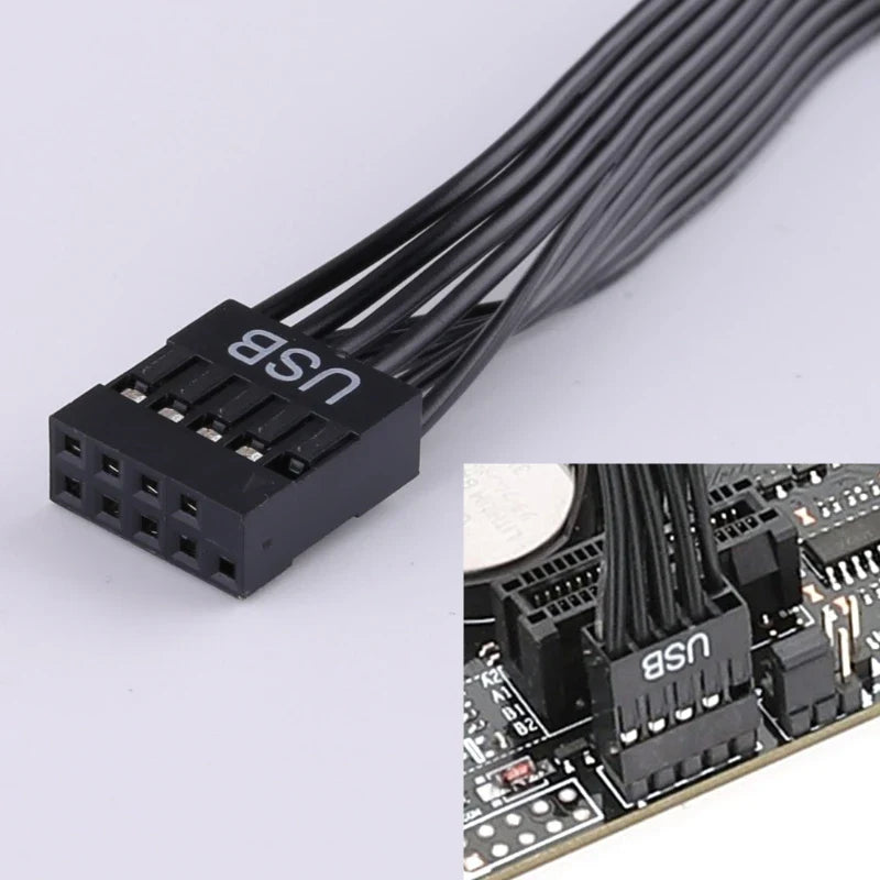 USB 2.0 9-Pin Motherboard Extension Cable – 20/30/50cm