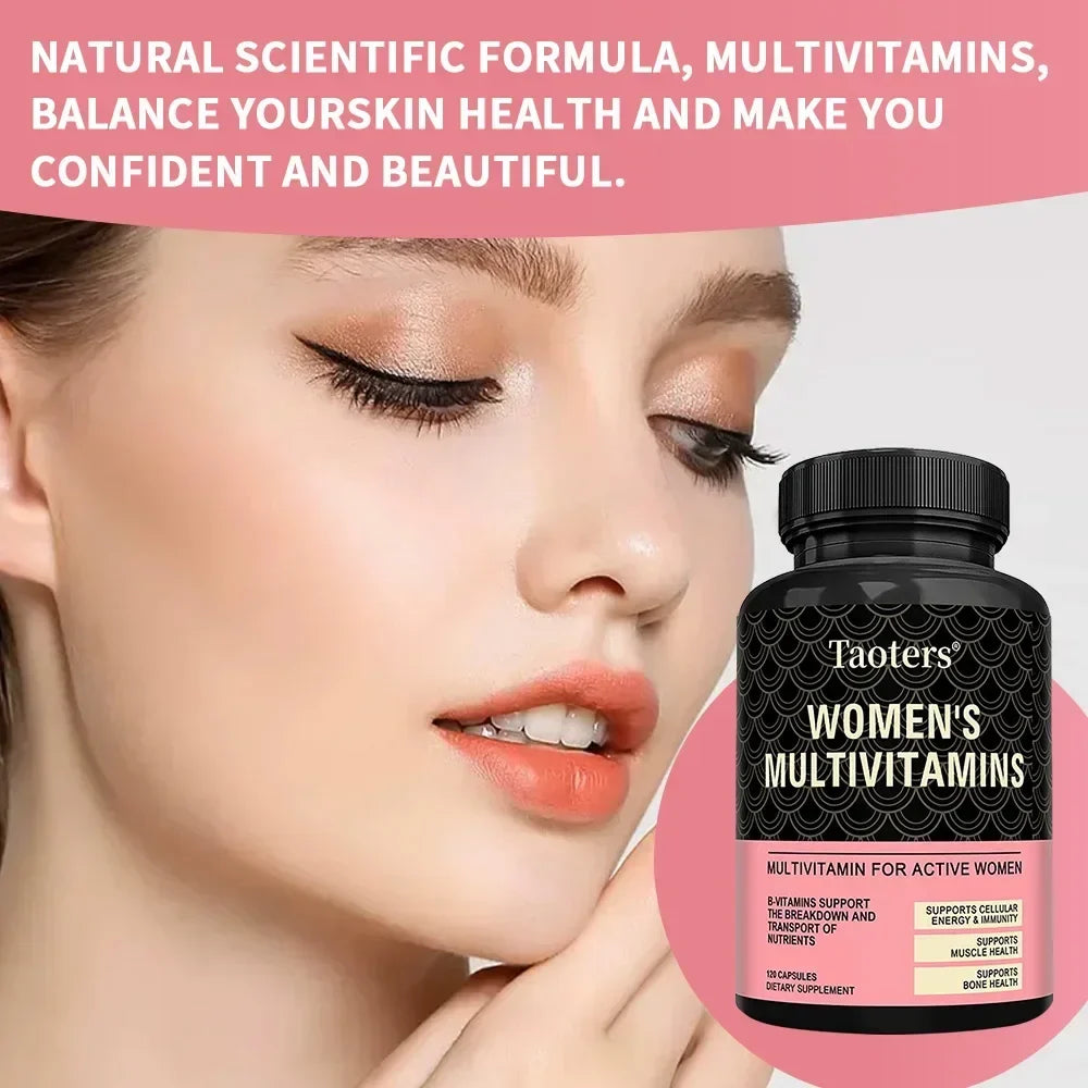 Taoters Women's Multivitamin – B12, D, C, Zinc & Magnesium