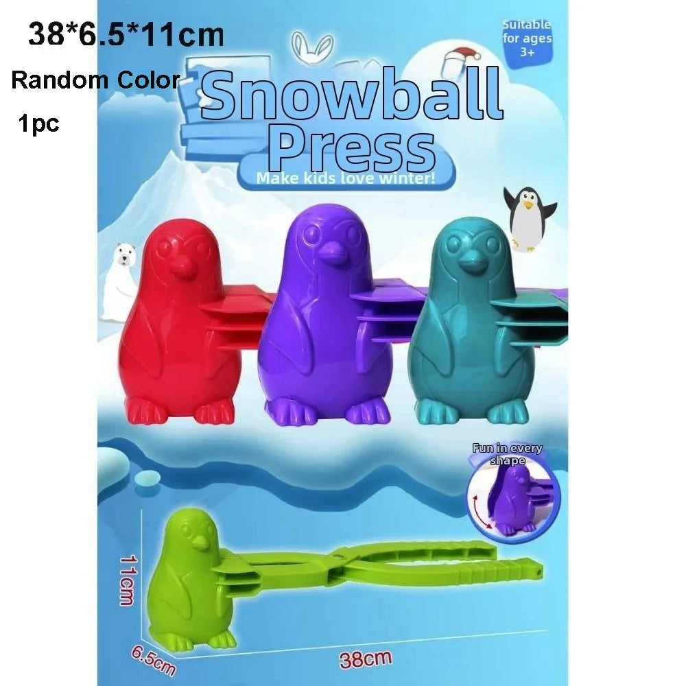 Snowball Maker Clip Tongs – Heart, Snowflake & Duck Molds