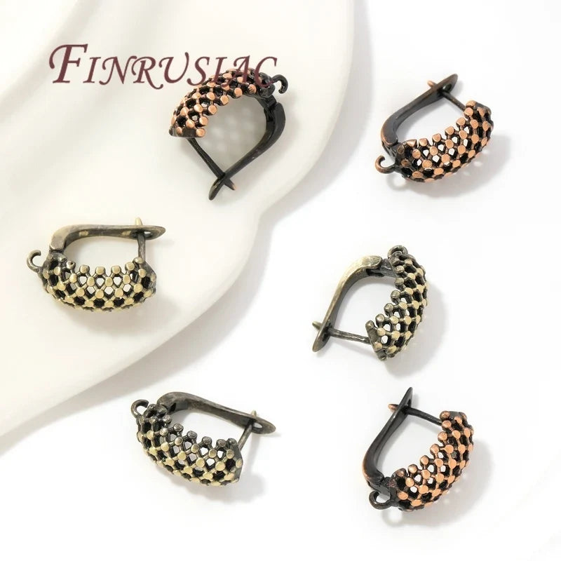 Antique Bronze Earring Hooks – Brass DIY Jewelry Making Findings