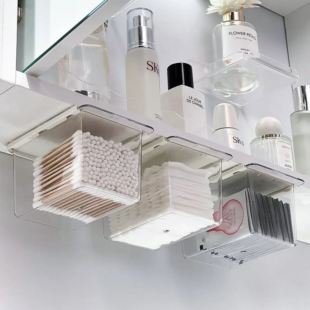 Transparent Pull-Out Bathroom Storage Drawer Box | PP