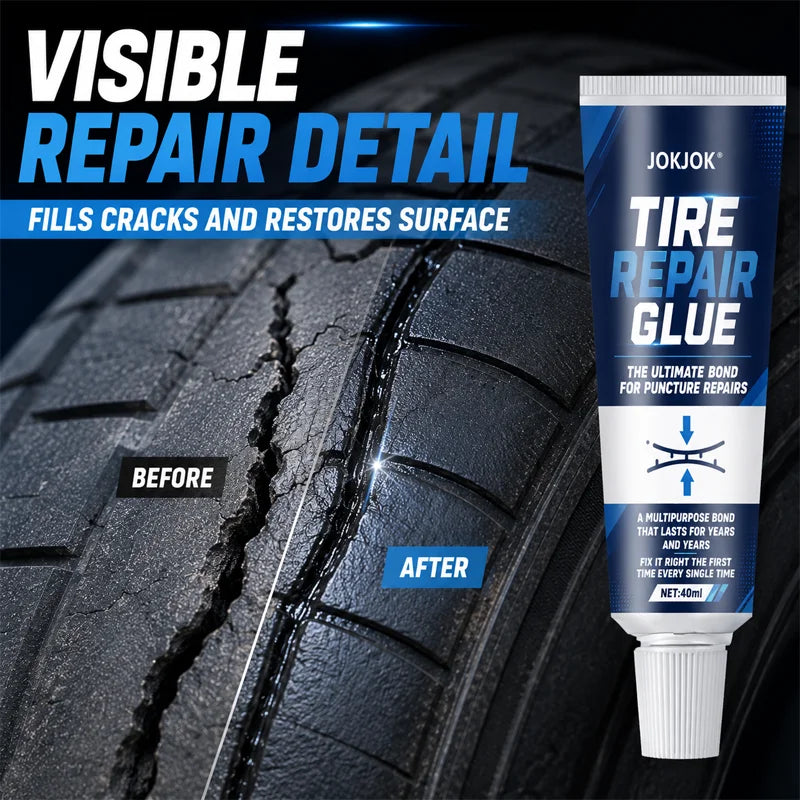 JOKJOK Tire Repair Glue – Strong Rubber Adhesive Sealant