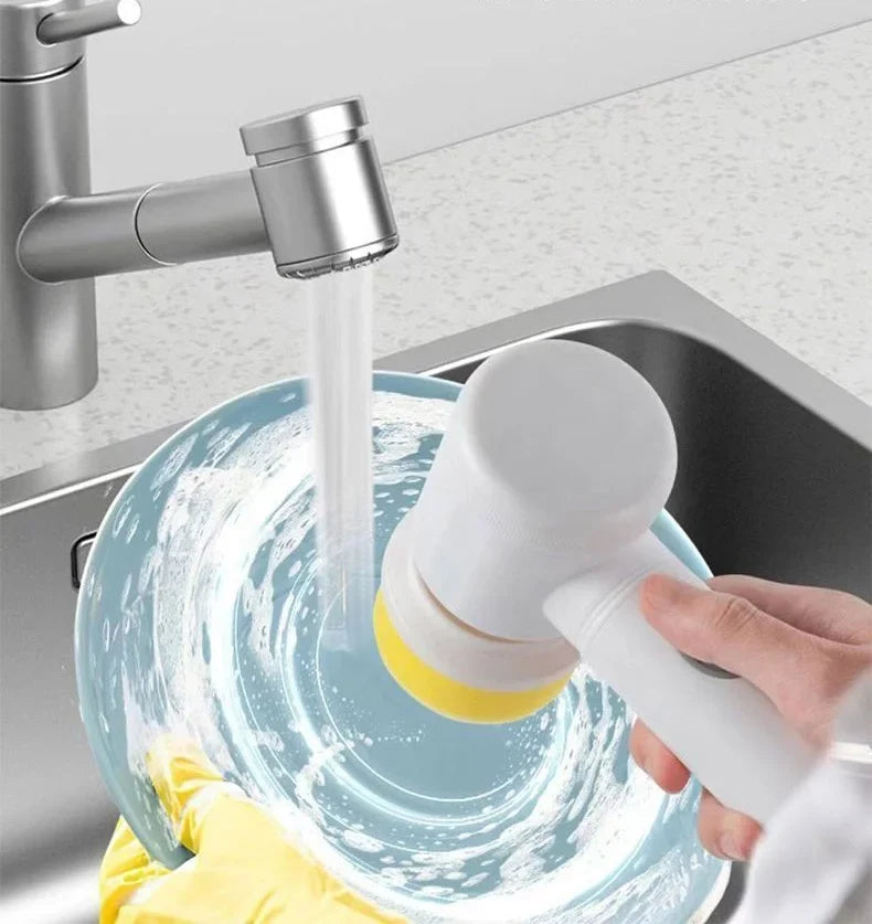 Portable Electric Spin Scrubber – Wireless Rotary Cleaning Brush