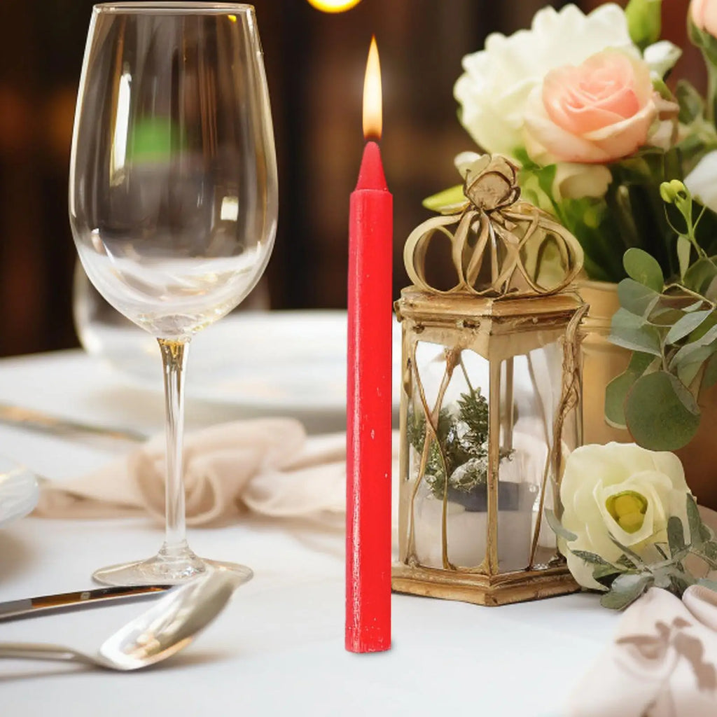 Taper Candles 10-Pack – Long Burning Wedding & Home Décor