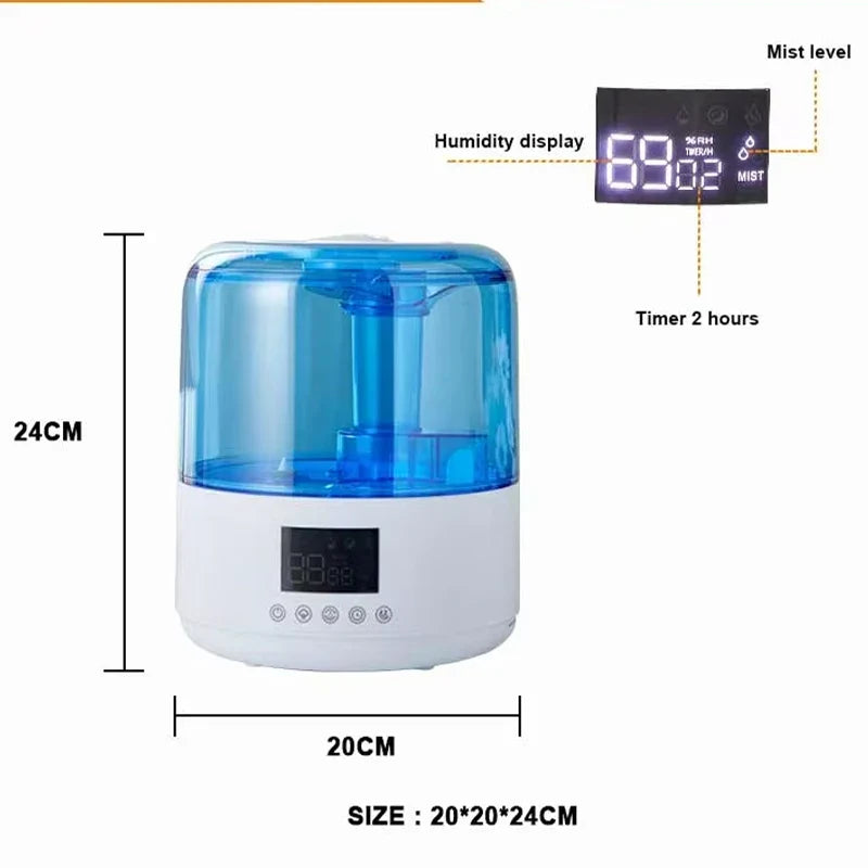 Ultrasonic Cool Mist Aromatherapy Humidifier 3L | Night Light