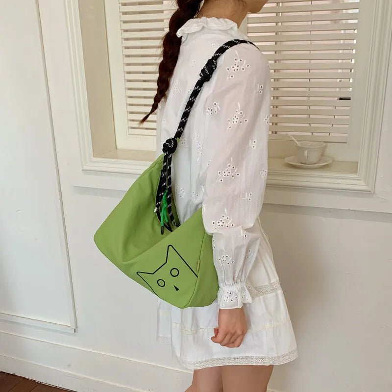 Women's Color-Block Embroidered Canvas Crossbody Bag | Nixie
