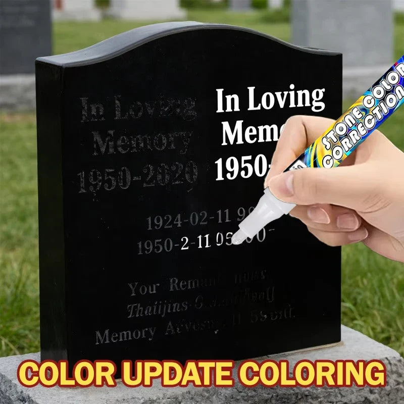 Golden Tombstone Marker Pen – Restore Gravestone Inscriptions