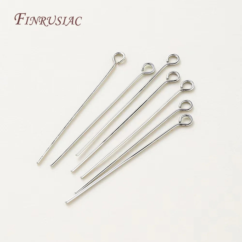 50Pcs 18K Gold Plated Eye & Head Pins – DIY Jewelry Findings