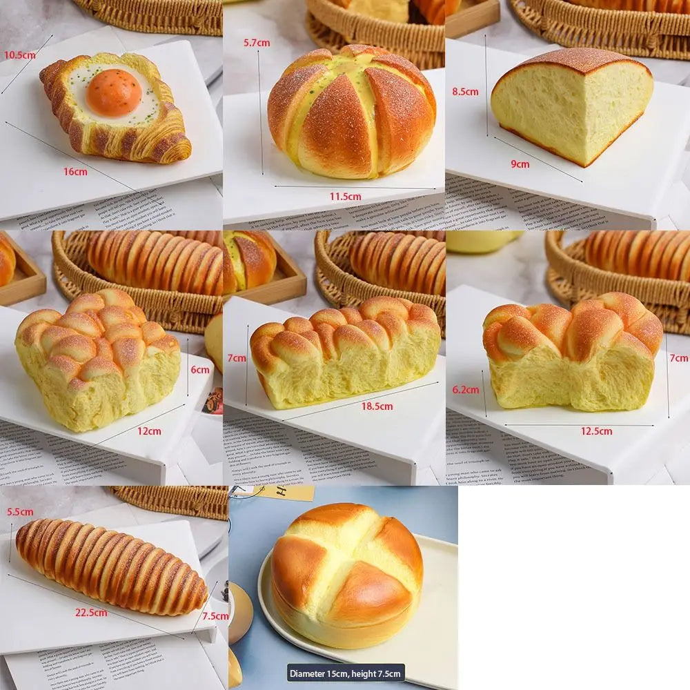 Toast Bread Slow Rise Squishy Toy – Squeeze Sensory Gift