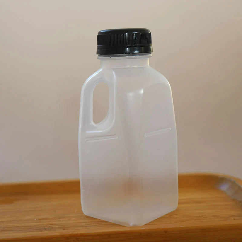 Transparent Kids Water Bottle 320ml BPA-Free Plastic with Lid