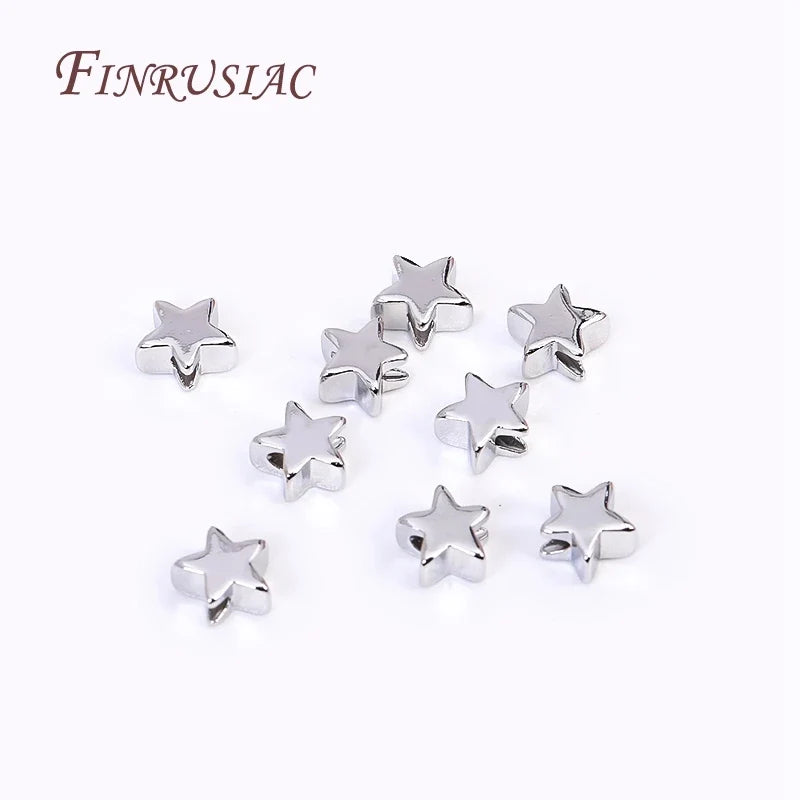 6mm 18K Gold Plated Star Spacer Beads – DIY Jewelry Making